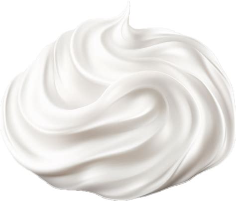 White Whipped Cream Png With AI Generated 33888680 PNG