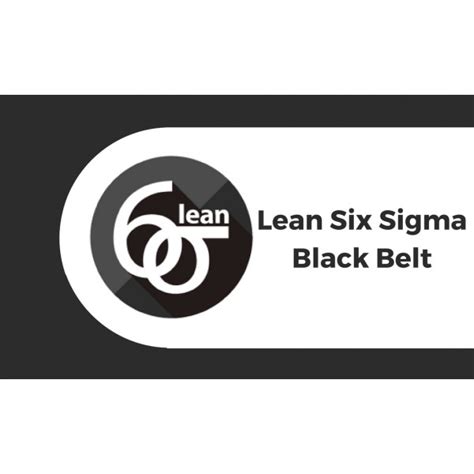 Lean six sigma black belt