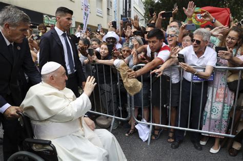 Pope Francis Urges Europe To Work For Peace As He Lands In Portugal For