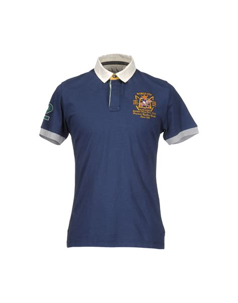 Beverly Hills Polo Club Polo Shirt In Blue For Men Dark Blue Lyst