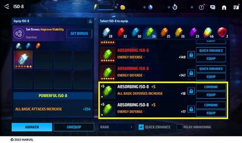 Iso 8 Guide Marvel Future Fight