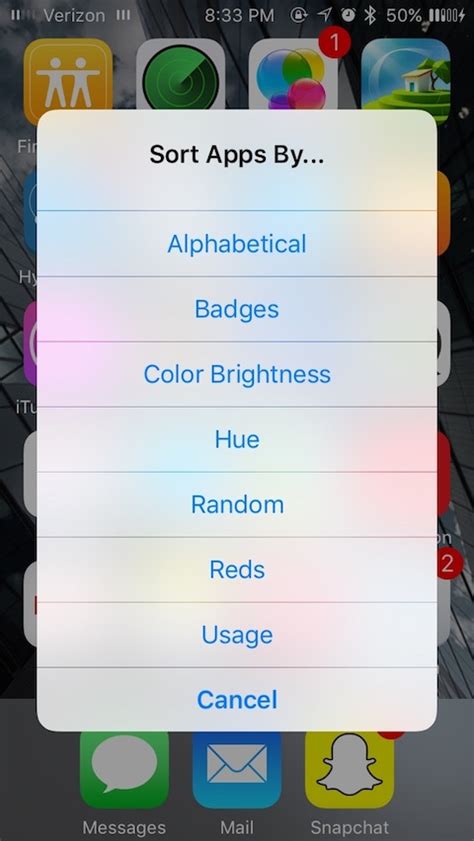 Quickly Sort The Apps On Your Home Screen With Appsort Iphone Hacks