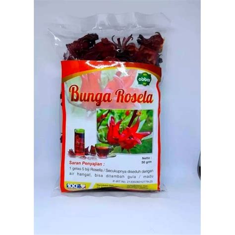 Jual Teh Bunga Rosella Merah Teh Rosela Merah Rebus Curah Shopee