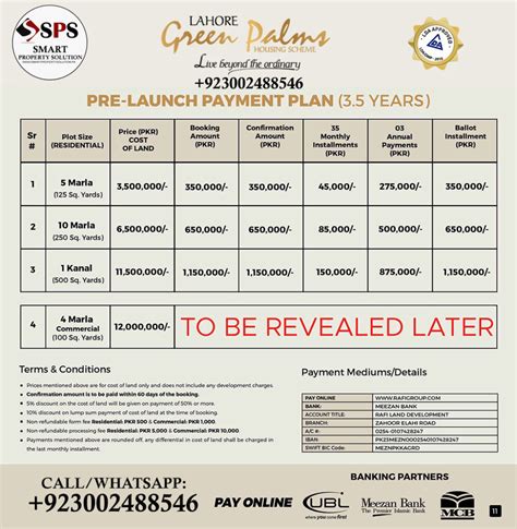 Green Palms Lahore By Rafi Group 2023 Smart Property Solution