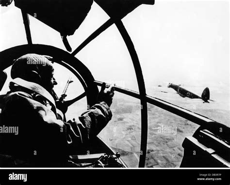 Of A German Bomber Heinkel He 111 Black And White Stock Photos And Images