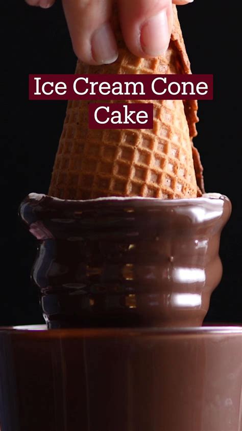 Ice Cream Cone Cake | Dessert recipes easy, Yummy food dessert, Tasty ...