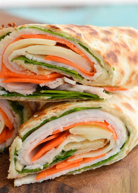 Turkey Hummus Wraps Easy Wrap Recipes