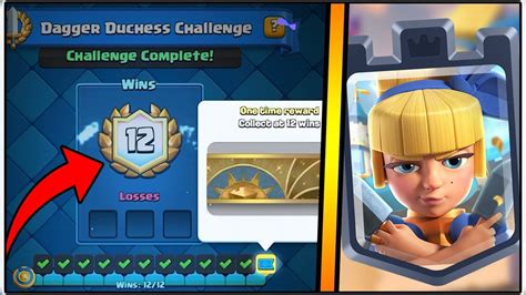 12 0 Dagger Duchess Challenge Clash Royale Best Dagger Duchess Deck Youtube