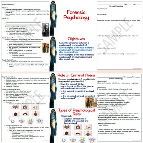 Forensics Psychology Made By Teachers