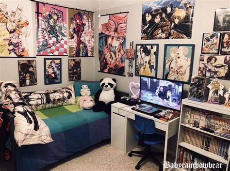 Pin by Laurentrautwein on Bedroom in 2020 | Otaku room, Cute room ideas, Kawaii room