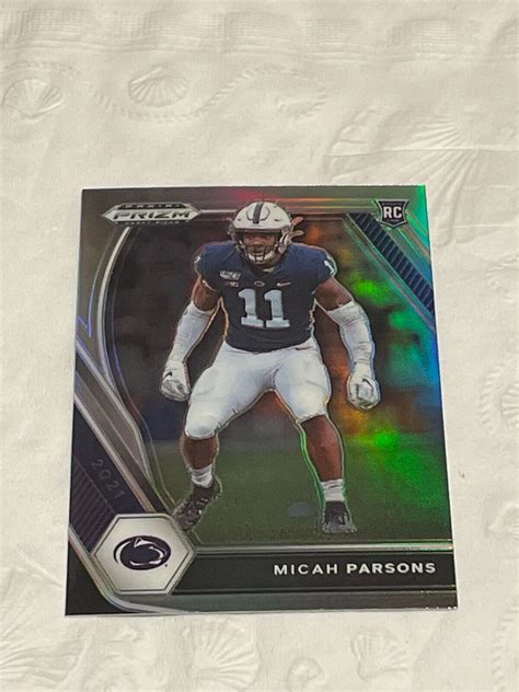 2021 Prizm Draft Picks Micah Parsons Silver Prizm Rookie RC 136 EBay