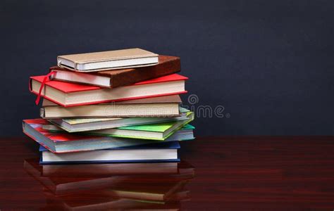 Pile Of Books On The Desk Stock Photo Image Of Learn 57643614