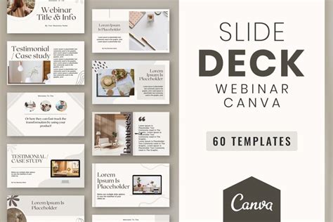 Webinar Slide Deck Canva Template Course Slide Deck Coach