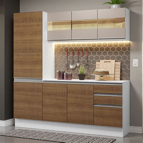 Cozinha Compacta Mdf Madesa Smart Cm Modulada Arm Rio