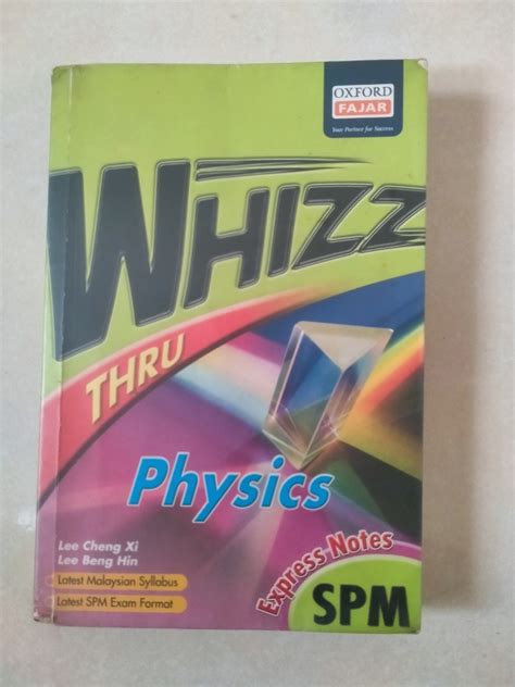 Spm Physics Whizz Thru Hobbies Toys Books Magazines Textbooks On