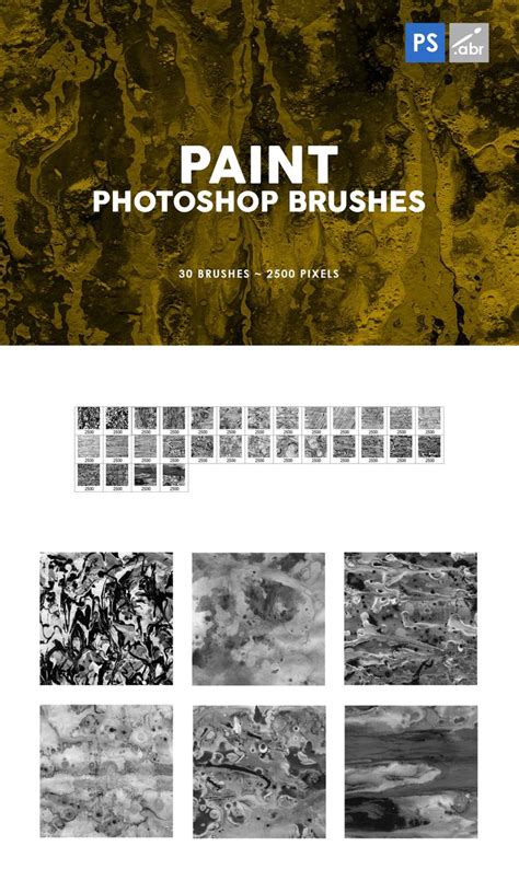 30 Paint Texture Photoshop Brushes | Photoshop brushes, Photoshop ...