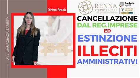 La Cancellazione Della Società Dal Registro Delle Imprese Ed Estinzione Dellillecito