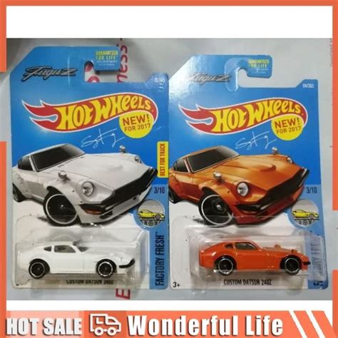 Hot Wheels Custom Datsun 240Z Factory Fresh Fugu Z Orange White 1 64