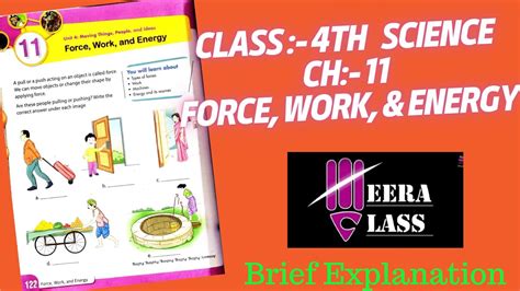 Meera Class Force Work Energy Class 4 Science Force Work