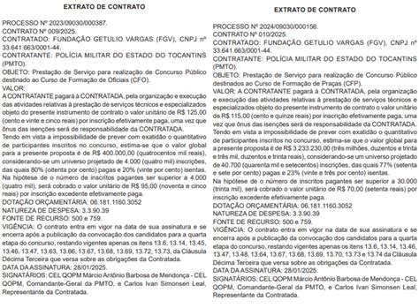 Concurso Pm To Extrato De Contrato Publicado Edital Iminente