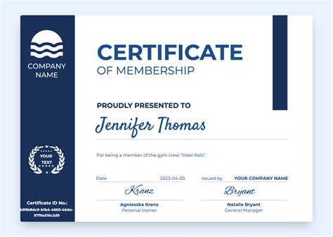 13 Best Membership Certificate Templates Free And Editable