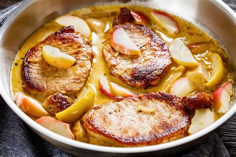 Pork Chops With Apple Cider Cream Sauce New York Apple Association