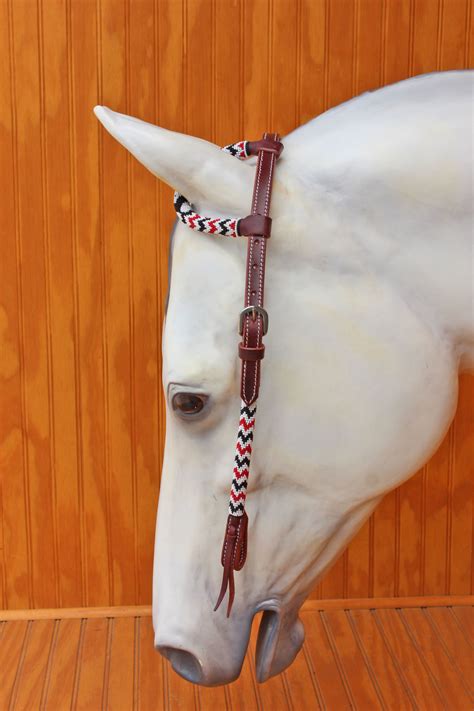 Beaded One Ear Headstall Half Circle Ranch