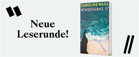 Austausch Leserunde Windstärke 17 von Caroline Wahl Book Circle