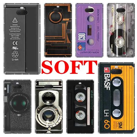 Funda De Tel Fono Suave Con Cinta De Audio De Cassette Para Sony Xperia