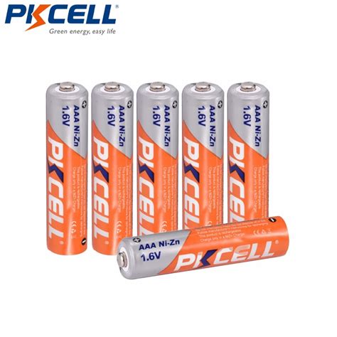 Aliexpress Buy Pcs Pkcell Ni Zn V Aaa Rechargeable Battery In