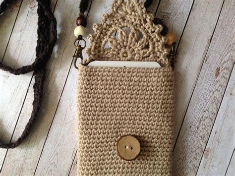 Mocco Crochet Cell Phone Case With Detachable Strap Crochet Pattern How To Make Cell Phone Pouch