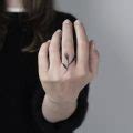 Simple Line Tattoos On Fingers Tattoogrid Net