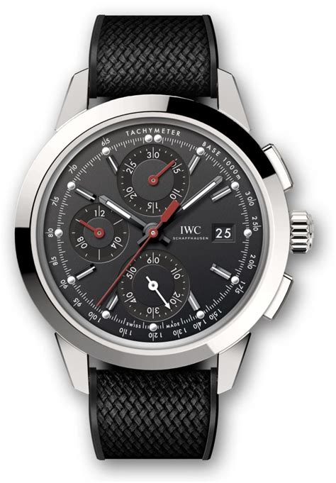 Iwc Iw Bl Ingenieur Chronograph Custom Stainless Steel Black