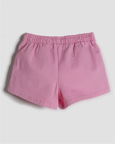 Riachuelo Short Jeans Color Infantil Clochard 1 4A Rosa Pool By