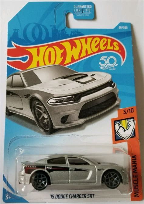 Hot Wheels 2018 50th Anniversary Muscle Mania 15 Dodge Charger Srt 66 365 Silver