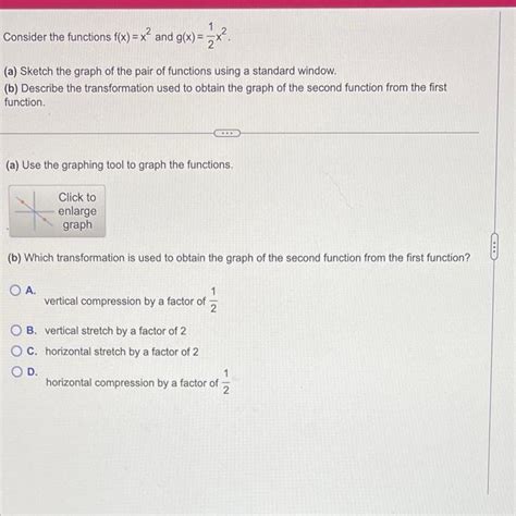 Solved Consider The Functions F X X2 And G X 21x2 A