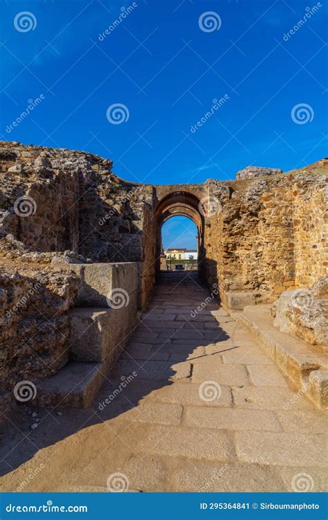 View Of The Restored Arches Of The Corridors Of The Archaeological