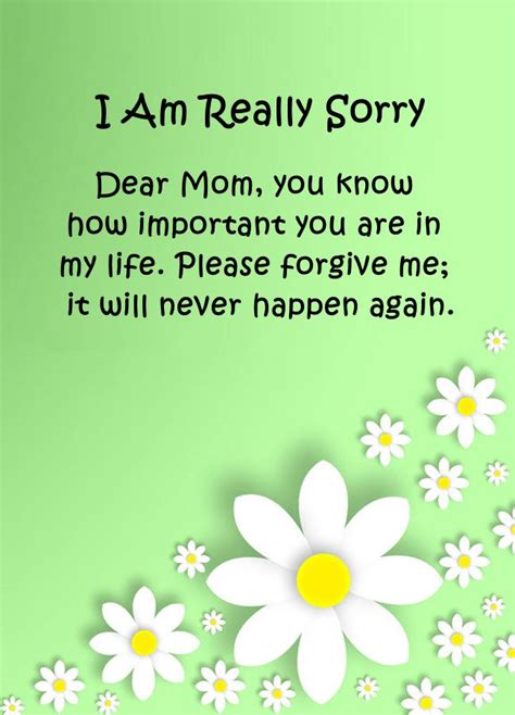 Apology Texts For Sorry Mom Sorry Messages For Mother Funzumo