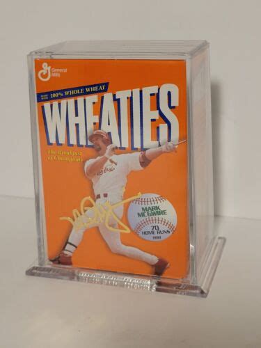 1999 Wheaties 75 Years Of Champions 24K Gold Signature Mini Box Mark