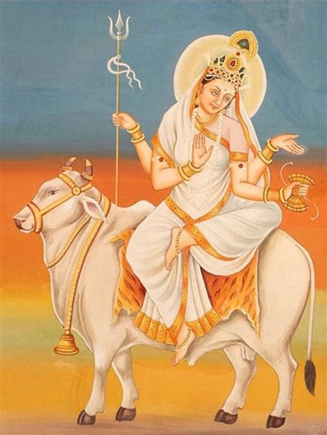 Navratri Day Goddess Maha Gauri Ma Maha Gauri Blesses Her