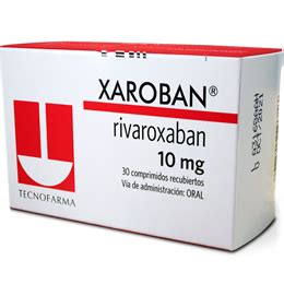 Xaroban Comprimidos recubiertos INFOMERC Vademécum Farmacéutico Bolivia