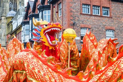 Dragon Dance In Liverpool Stock Image Image Of Celebration 307025305