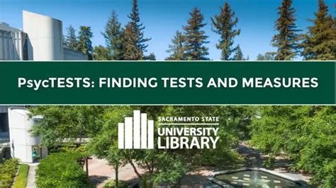 PyscTESTS: Finding Tests and Measures