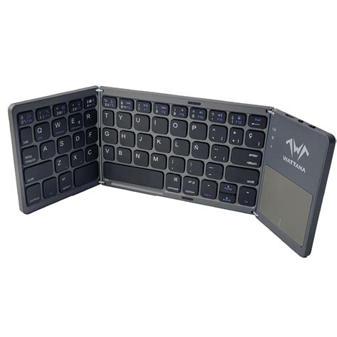 Teclado Plegable Wattana Dione Bluetooth Negro Market Rcn