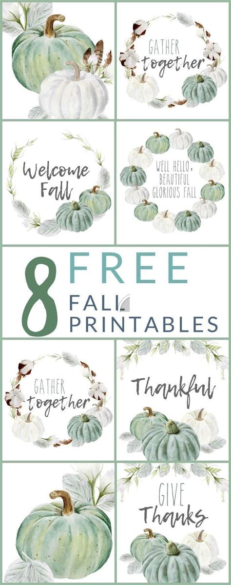 Free Fall Farmhouse Printables Printable Templates