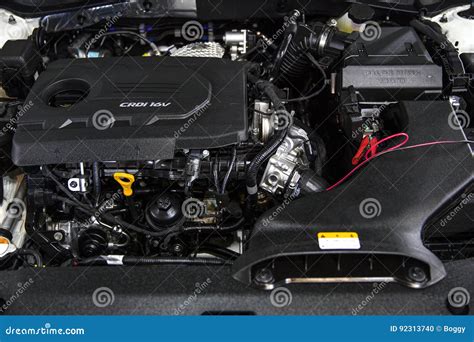 Kia Car Engine Editorial Image Image Of Automobile Power 92313740