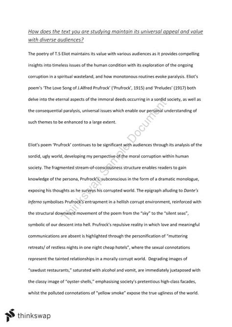 Module B Year 12 Essay Year 12 Hsc English Advanced Thinkswap