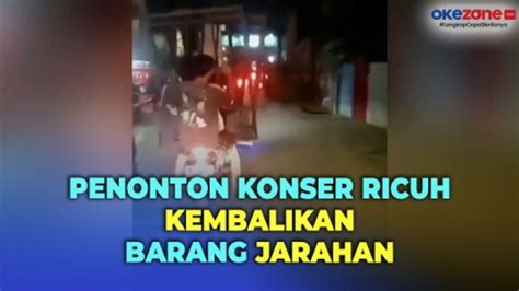 Takut Ditangkap Penonton Konser Ricuh Di Tangerang Kembalikan Barang