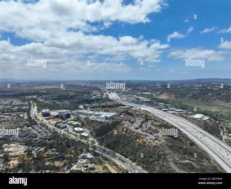 Aerial View Of Highway Interchange And Junction San Diego Freeway