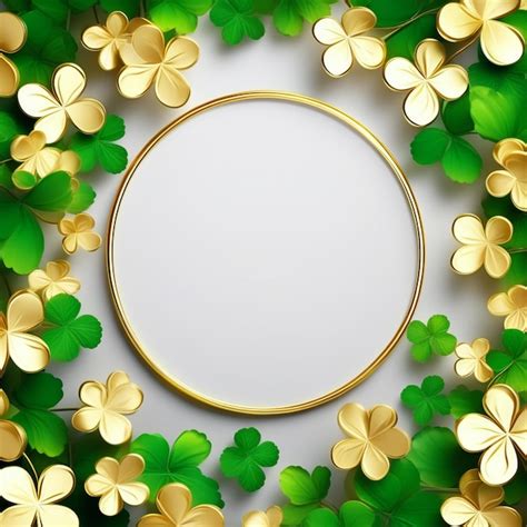 Premium Photo Four Leaf Clover Saint Patrick Day Background